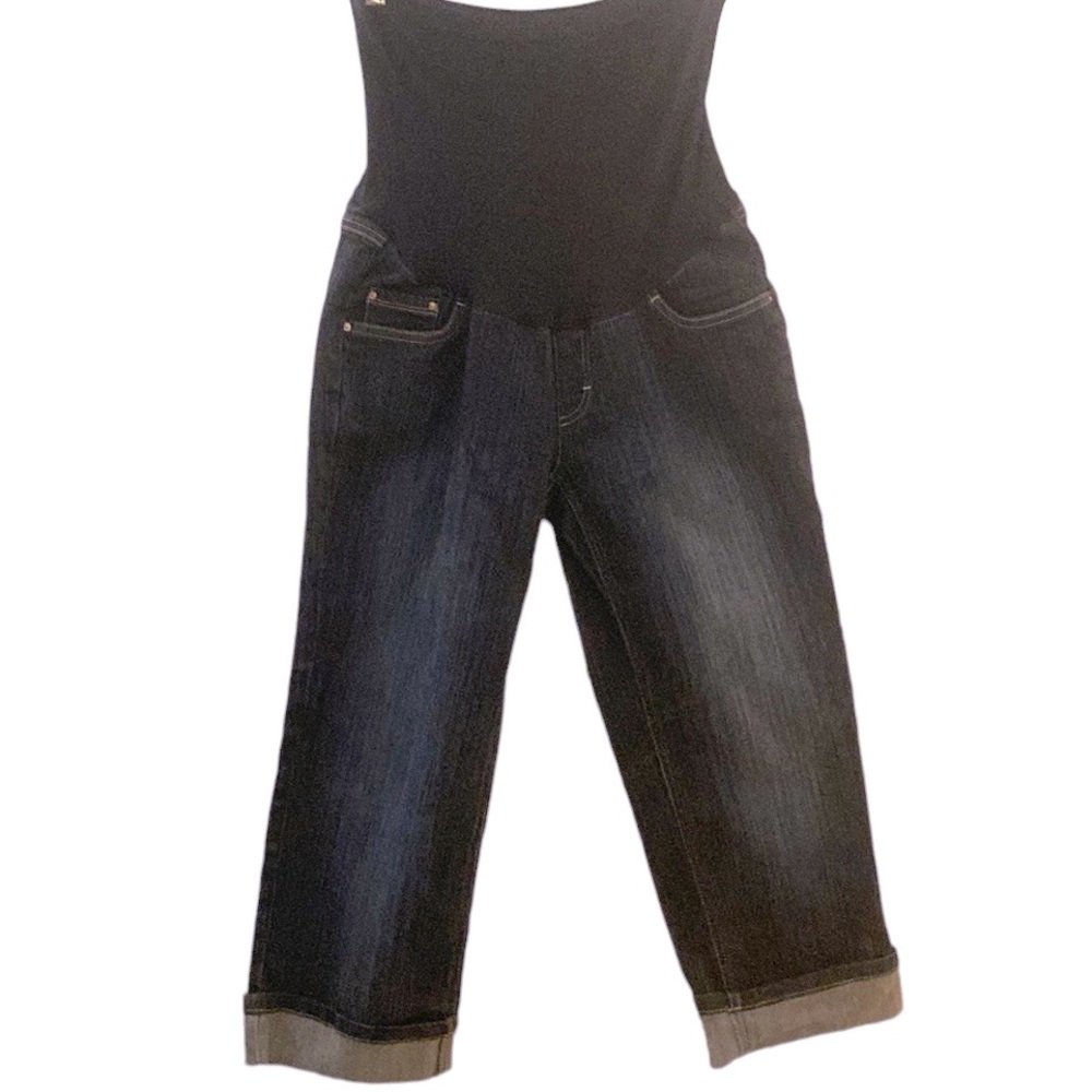 Maternity cropped jeans